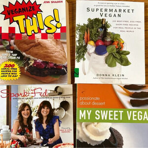 4 VEGAN Cookbooks Bundle of 4 Recipe Books